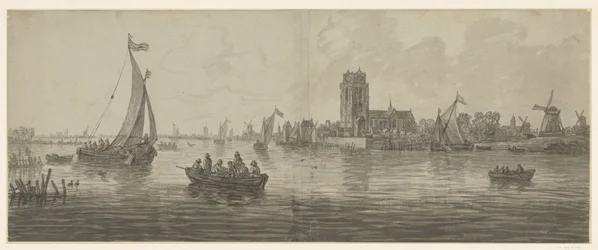 Pohled na Dordrecht od jihozápadu