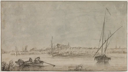 Pohled na Dordrecht od řeky