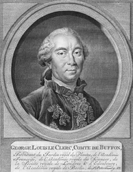 George Louis Le Clerc, hrabě De Buffon, 1774.