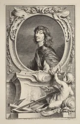 Portrét Algernona Percyho, hraběte z Northumberlandu, ilustrace z 