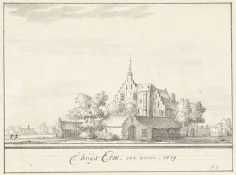 Dům Eem Dům Eem, zepředu. 1649 (název na objektu)