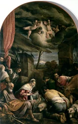 Jacopo Bassanon paimenten palvonta (noin 1510-1592)