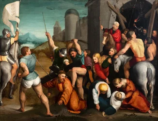 Výstup na Kalvárii, asi 1535-1534 (olej na plátně)