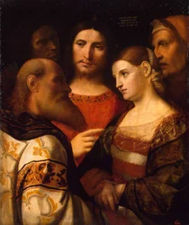 Kristus a žena přistižená v cizoložství, 1510.