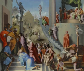 Josef s Jákobem v Egyptě, pravděpodobně 1518