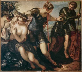 Minerva odhání Mars, kolem 1576 (olej na plátně)