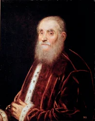 Portrét benátského senátora Obraz od Jacopa Robusti dit Tintoretto
