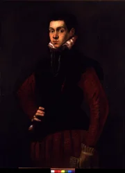 Portrét mladého muže, cca 1565 (olej na plátně)