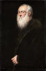 Německy: Bildnis eines weißbärtigen Mannes Portrét krále Zikmunda II Augusta (1520-1572)