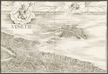 Pohled na Benátky [horní střední blok], 1500.