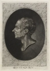 Montesquieu, ryl Jean-Baptiste de Grateloup, 1768 (tečkovaný lept s mezzotintou)