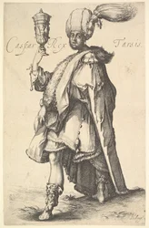 Caspar, po sérii tří mágů od Jacquese Bellange.