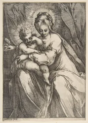 Madona s růží, 1595-1616.