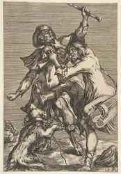 Dva bojující žebráci, 1612-16.