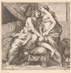 Jupiter a Juno Mytologické scény po freskách v Palazzo Farnese v Římě (název série)