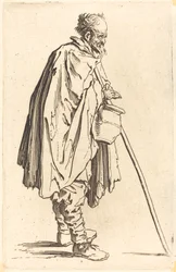 Žebrák s hrncem, kolem 1622