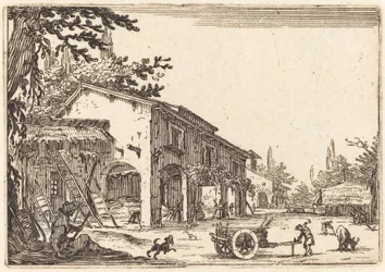 Nádvoří statku, c. 1622.