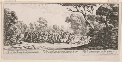 Discovery of the Malefactors, ilustrace z The Large Miseries of War