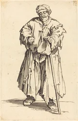 Tlustý žebrák se sklopenýma očima, c. 1622.