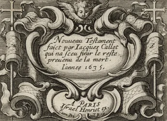 Frontispis, kolem roku 1635