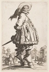 Gentleman v kabátě s kožešinovým lemováním, ze série „The Nobility of Lorraine“