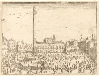 Veřejné náměstí, Siena.