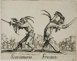 Scaramuccia - Fricasso, talíř 11 od Balli di Sfessania