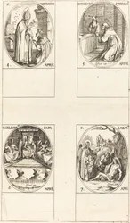 Svatý Ambrož; sv. Vincent Ferrer; Svatý Celestin; Svatý Lazar