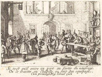 Rodiče udělují dárky, 1635.