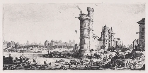 Pohled na Pont-Neuf, z „Dvou velkých pohledů na Paříž“