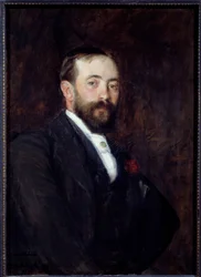 Portrét španělského malíře Dona Rafaela de Ochoa y Madrazo (1858) Obraz Jacques Emile (Jacques-Emile) Blanche (1861-1942) 1890 Sun. 0,55x0,77 m Rouen, Muzeum výtvarných umění