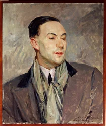 Studie k portrétu Paula Moranda (1888-1976) Obraz Jacques Emile (Jacques-Emile) Blanche (1861-1942) Dim. 0,54 x 0,45 m Rouen. Muzeum výtvarných umění