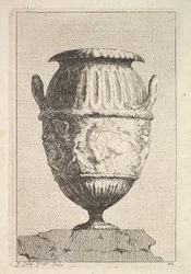 Design pro vázu s bakchickým vlysem, od: Vázy, 1746.