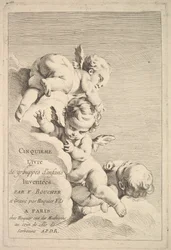 Frontispis, polovina až konec 18. století.