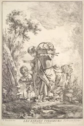 Putující děti, střední až konec 18. století.