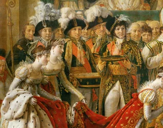 Korunovace Napoleona v katedrále Notre-Dame …
