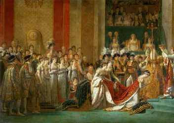 Korunovace Napoleona v katedrále Notre-Dame …