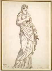 Studie sochy Sabiny z vily Medici