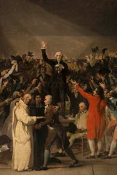 Přísaha tenisového kurtu, 20. června 1789, detail