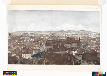 Panorama Vídně směrem na západ, od kostela svatého Petra