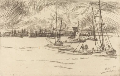 Amsterdam z Tolhuis, 1863.