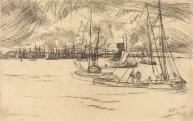 Amsterdam z Tolhuis, 1863.