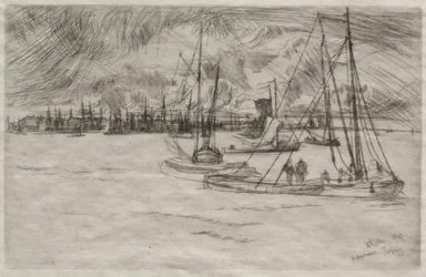 Amsterdam z Tolhuis, 1863.