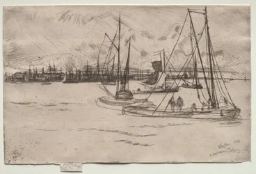 Amsterdam z Tolhuis, 1863.