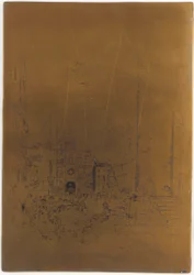 Zrušená tisková deska pro Piazzetta, 1879-1880.