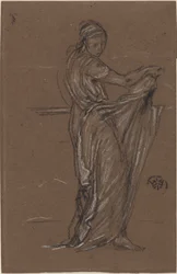 Zahalená ženská postava, 1870-1873.