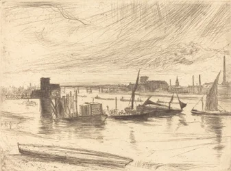 Brzy ráno, Battersea, 1861.