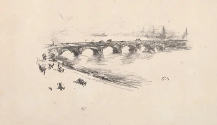 Večer, Malý most Waterloo, 1896.