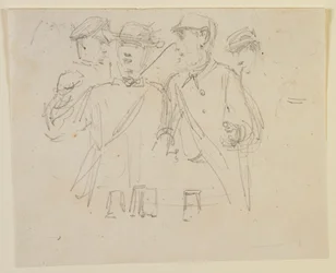 Skupina čtyř mužů, 1858.