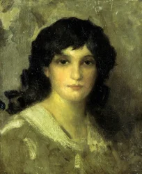 Hlava mladé ženy, ca. 1890.
